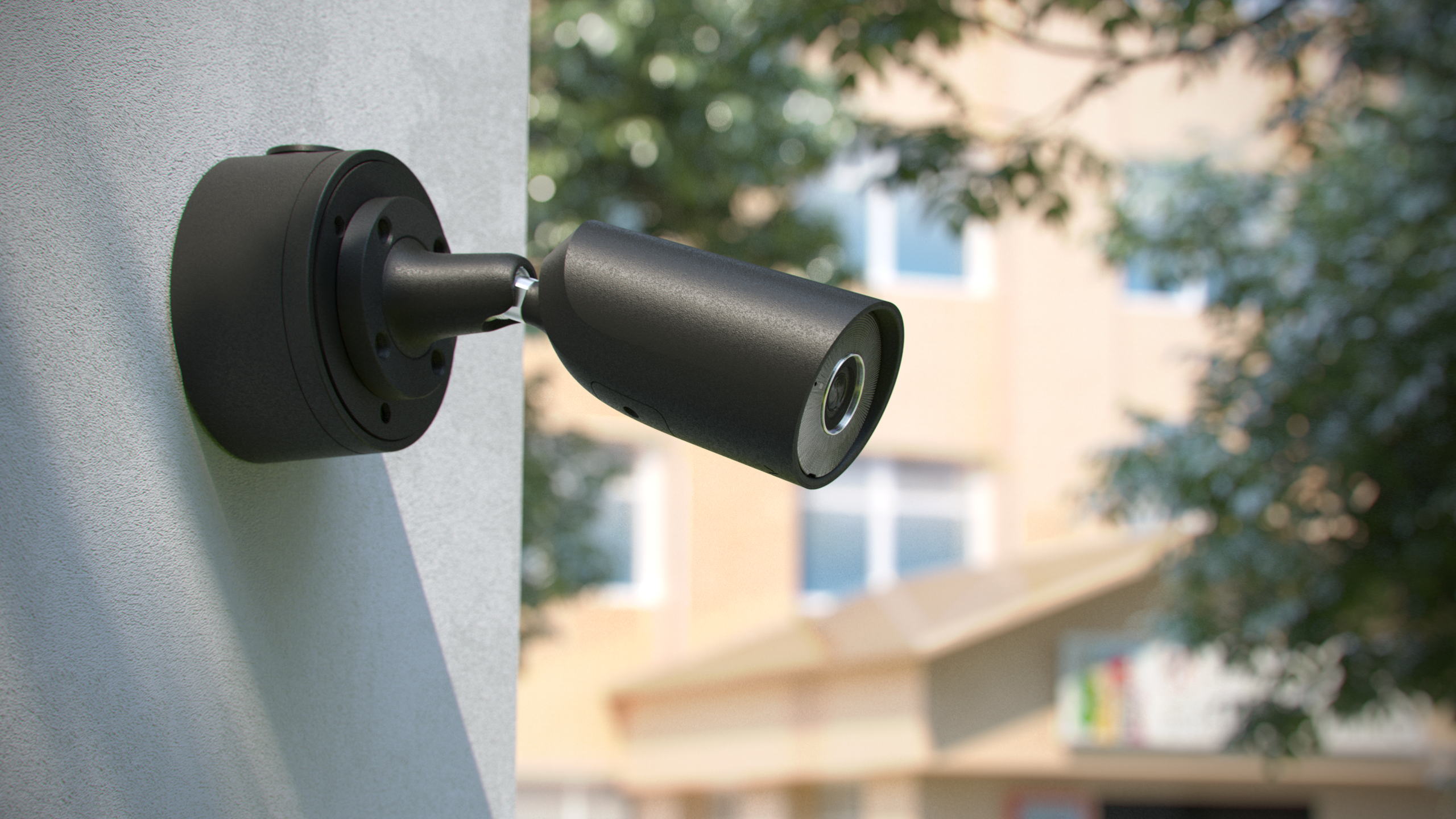 Caméra de vidéosurveillance installée par Carbone Sécurité